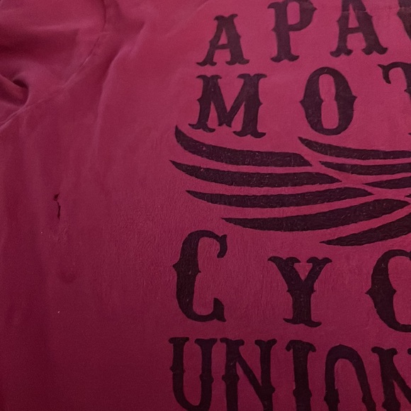 APACHE MOTOR CYCLES Tee Shirt Size Medium AS-IS - Picture 9 of 10